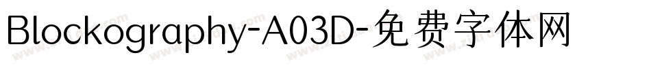 Blockography-A03D字体转换
