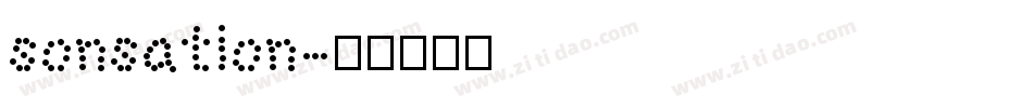 sonsation字体转换