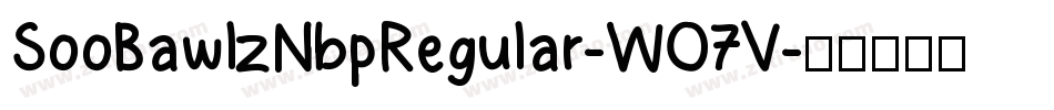 SooBawlzNbpRegular-WO7V字体转换
