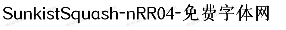 SunkistSquash-nRR04字体转换