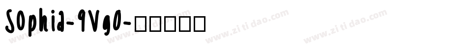Sophia-9Vg0字体转换