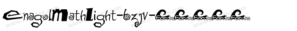 EnagolMathLight-6zjv字体转换