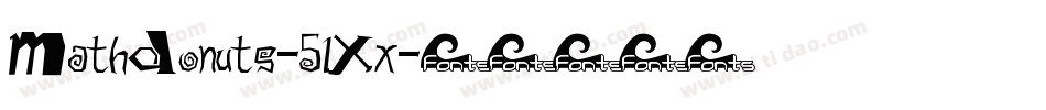 MathDonuts-51Xx字体转换