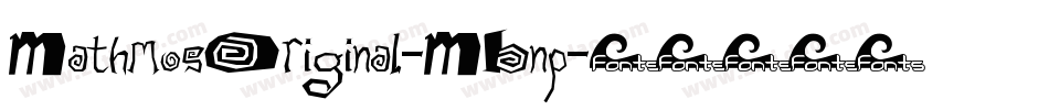 MathmosOriginal-MBnp字体转换
