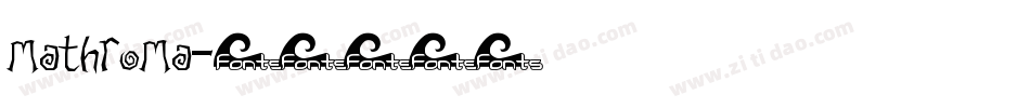 mathroma字体转换