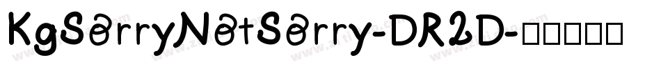 KgSorryNotSorry-DR2D字体转换