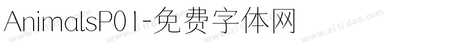 AnimalsP01字体转换