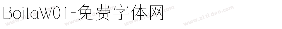 BoitaW01字体转换