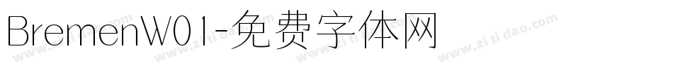 BremenW01字体转换