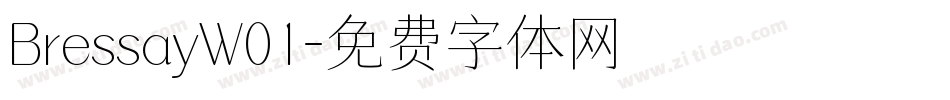 BressayW01字体转换