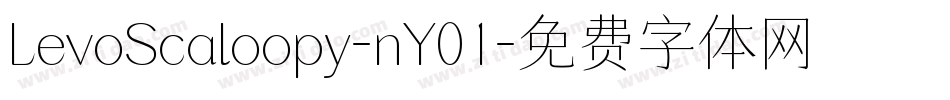 LevoScaloopy-nY01字体转换