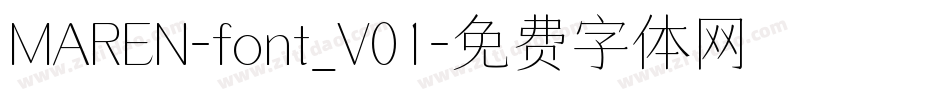 MAREN-font_V01字体转换