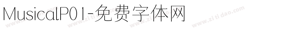 MusicalP01字体转换