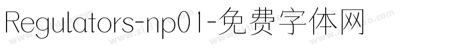 Regulators-np01字体转换