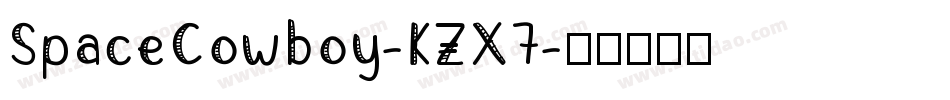 SpaceCowboy-KZX7字体转换