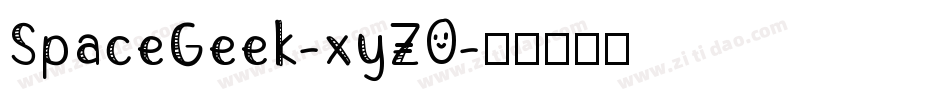 SpaceGeek-xyZ0字体转换