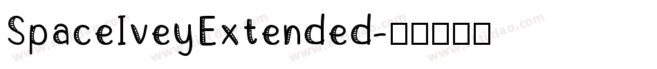 SpaceIveyExtended字体转换