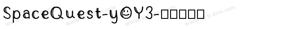 SpaceQuest-yOY3字体转换