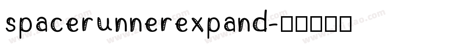 spacerunnerexpand字体转换