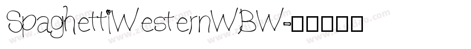 SpaghettiWesternWBW字体转换