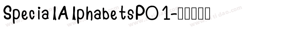 SpecialAlphabetsP01字体转换