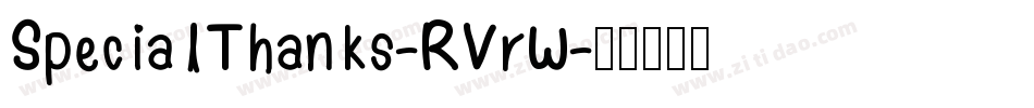 SpecialThanks-RVrW字体转换