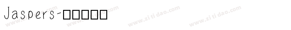 Jaspers字体转换