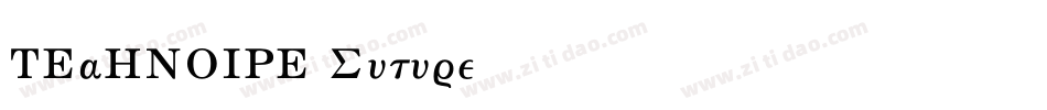 TECHNOIRE-Suture字体转换