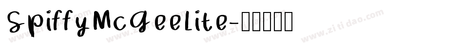 SpiffyMcGeeLite字体转换