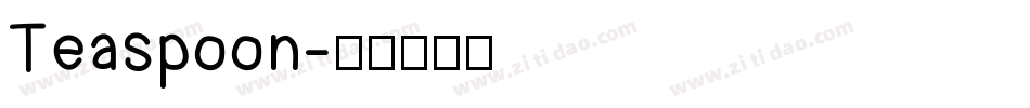 Teaspoon字体转换