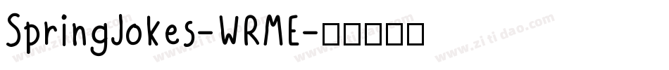 SpringJokes-WRME字体转换