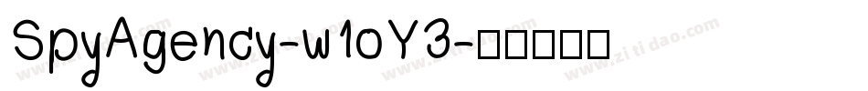 SpyAgency-w1oY3字体转换