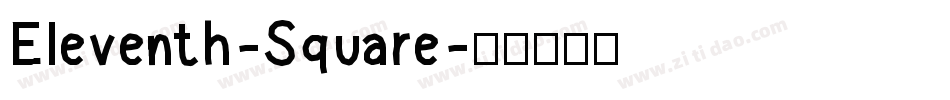 Eleventh-Square字体转换