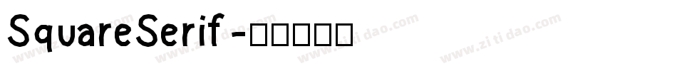 SquareSerif字体转换