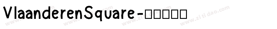 VlaanderenSquare字体转换