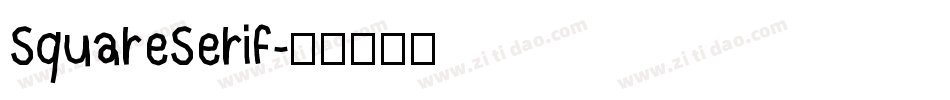 SquareSerif字体转换