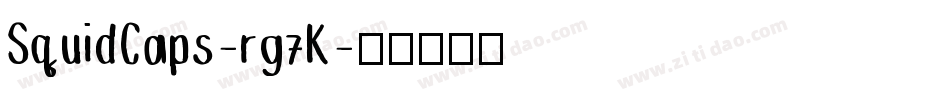 SquidCaps-rg7K字体转换