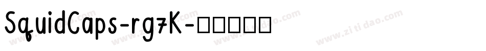 SquidCaps-rg7K字体转换