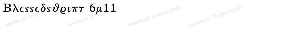 Blessedscript-6m11字体转换