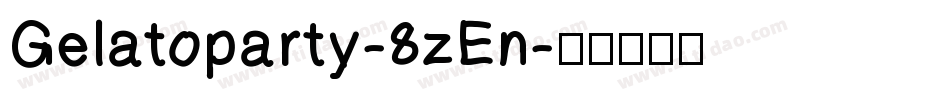 Gelatoparty-8zEn字体转换