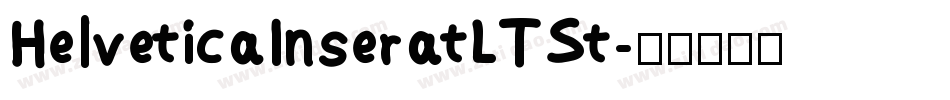 HelveticaInseratLTSt字体转换