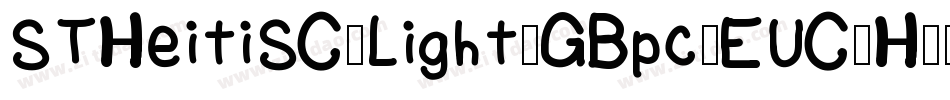 STHeitiSC-Light-GBpc-EUC-H字体转换