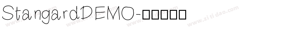 StangardDEMO字体转换