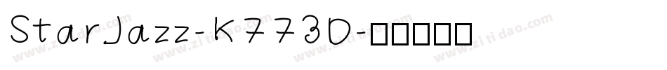StarJazz-K773D字体转换