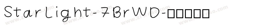StarLight-7BrWD字体转换