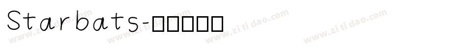 Starbats字体转换