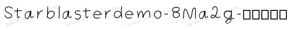 Starblasterdemo-8Ma2g字体转换