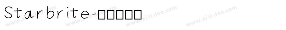 Starbrite字体转换