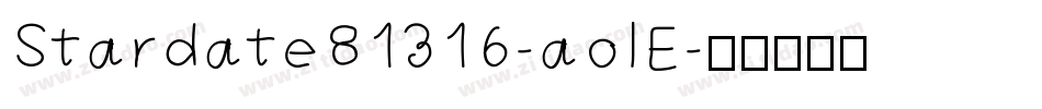 Stardate81316-aolE字体转换