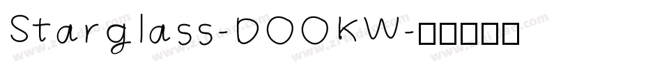 Starglass-DOOKW字体转换